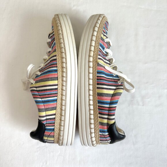 Sam Edelman Kavi Striped Low Top Canvas Espadrille Sneakers - Picture 7 of 11